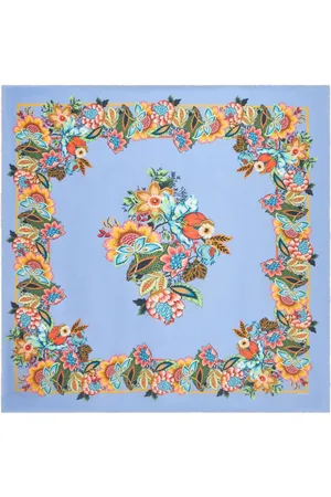 Etro Bandana bouquet-jacquard scarf