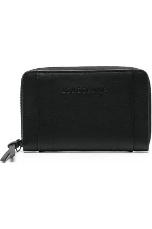Longchamp 3D logo-debossed leather wallet