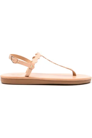 Ancient Greek Sandals Velos flat leather sandals