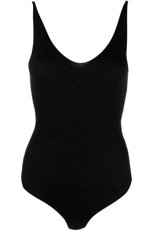 RXQUETTE Shimmering ribbed bodysuit