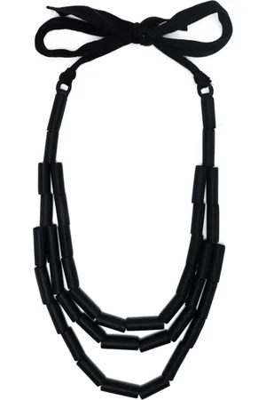 Prada 2000s triple-strap silk sautoir necklace