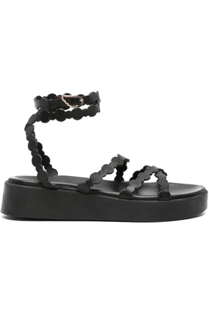 Ancient Greek Sandals Aspis flatform leather sandals