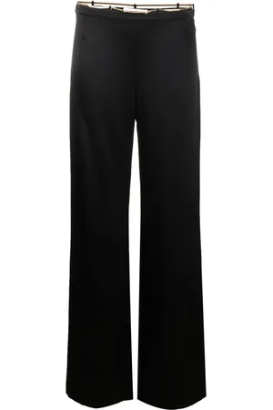 Alexander Wang Nameplate Chain silk flared trousers