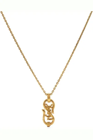 Saint Laurent 1990s Cassandre-logo pendant necklace