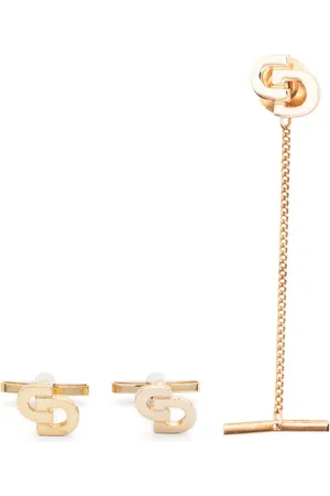Dior 1980s CD tie pin and cufflinks set