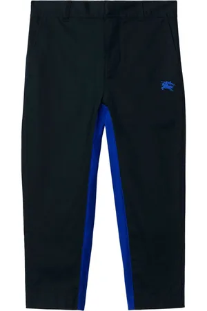 Burberry Logo-embroidered chino trousers