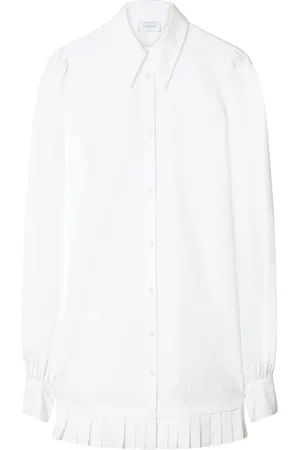 OFF-WHITE Poplin pleated shirt dress