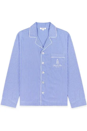Sporty & Rich Vendome striped pajama shirt