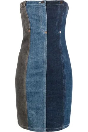 Moschino Layered-design denim dress
