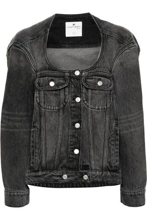 Courrèges U-neck denim jacket