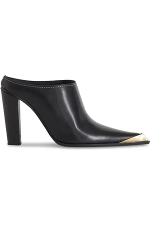 Etro Metallic toe-cap leather mules