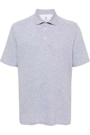 Brunello Cucinelli Mélange piqué cotton polo shirt