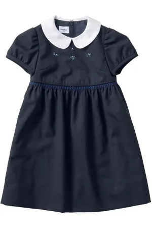 Familiar Motif-embroidered wool midi dress