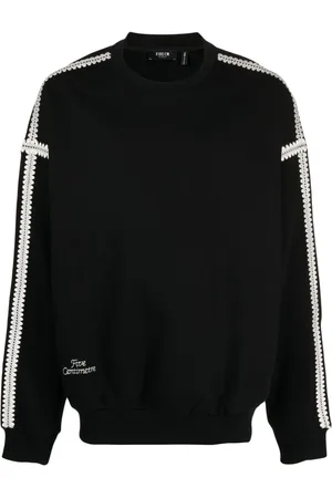 FIVE CM Logo-embroidered cotton blend sweatshirt