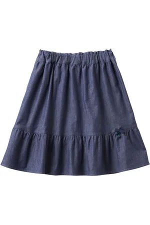 Familiar Slip-on tiered skirt