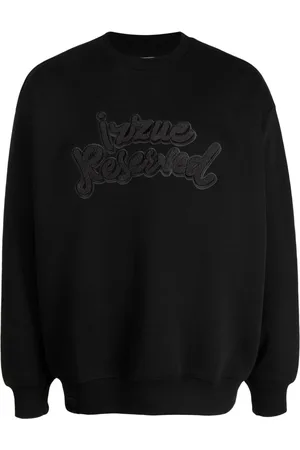 Izzue Towelling logo-appliqué sweatshirt