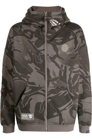 A Bathing Ape Camouflage-print zip hoodie