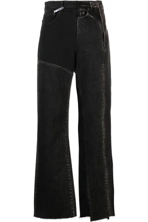 Maison Mihara Yasuhiro High-waist asymmetric jeans
