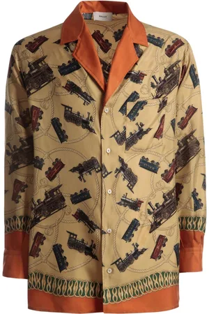 Bally Graphic-print silk shirt