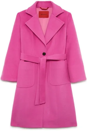 MAX&Co. Kids Notched-collar belted wool coat