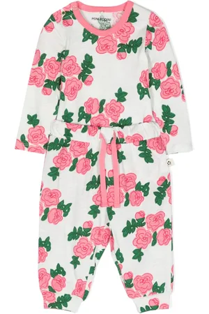 Mini Rodini Floral-print crew-neck body