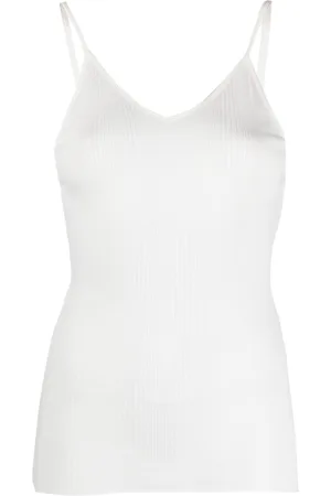 Khaite Mona semi-sheer tank top