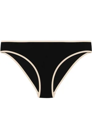 Totême Striped-edge bikini bottoms