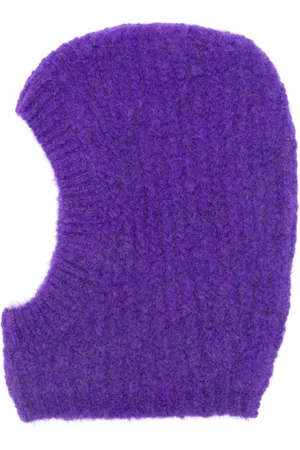 DOUUOD KIDS Brushed-effect crochet-knit balaclava