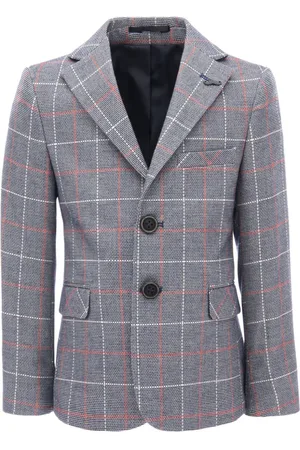 M. Moustache Plaid-check single-breasted blazer