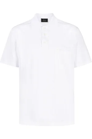 BRIONI Logo-tag cotton polo shirt