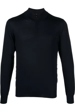 corneliani Half-zip fine-knit jumper