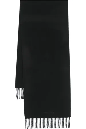 corneliani Logo-embroidered cashmere scarf