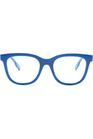 Burberry Embossed-logo wayfarer-frame glasses