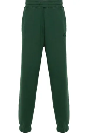 Maison Kitsuné Fox-appliqué cotton track trousers