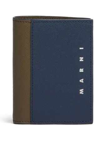 Marni Two-tone bi-fold leather wallet