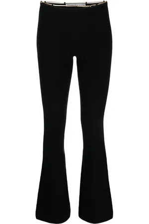 Alexander Wang Ribbed chain-link flared trousers