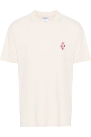 MARCELO BURLON Graffiti Cross-embroidery cotton T-shirt