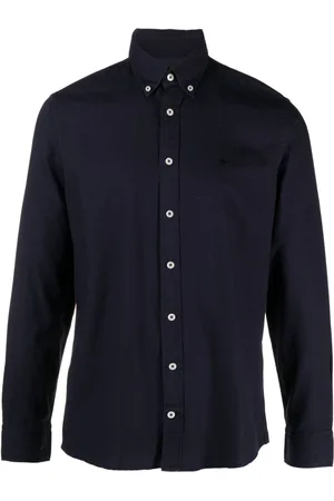 Hackett Logo-embroidered cotton shirt