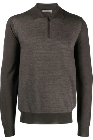 corneliani Fine-knit wool polo shirt