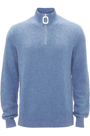 J.W.Anderson Half-zip bouclé jumper