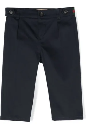 Gucci Web-stripe cotton-blend trousers