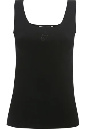 J.W.Anderson Anchor-embroidered square-neck tank top