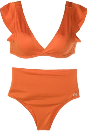 Brigitte V-neck high-waisted bikini