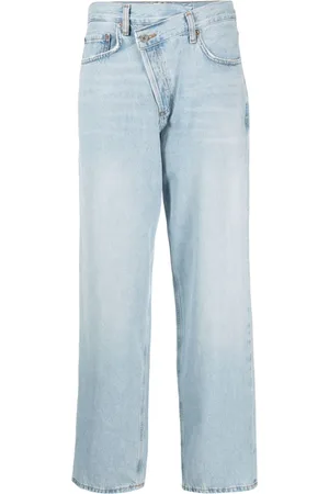 AGOLDE Criss Cross cotton straight jeans