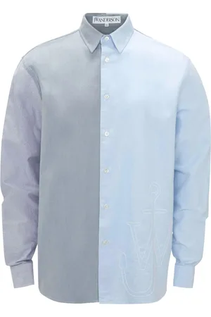 J.W.Anderson Anchor-embroidered patchwork shirt