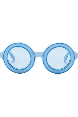 Burberry Two-tone round-frame sunglasses
