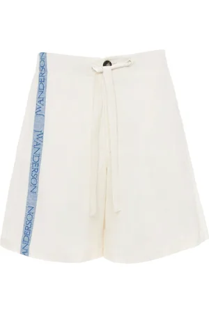 J.W.Anderson Intarsia-logo wide-leg shorts