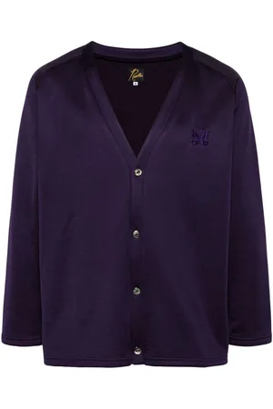 Pins & Needles Embroidered-logo V-neck cardigan