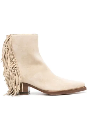 Buttero Fringed suede ankle boots