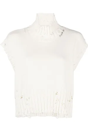 Marni Cropped distressed jumper